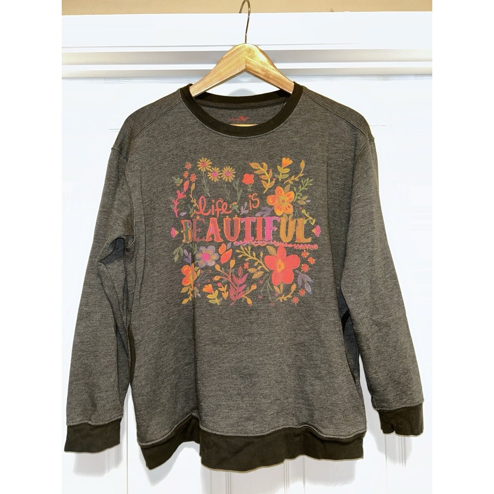 Natural Life sweatshirt LIFE IS BEAUTIFUL Small
